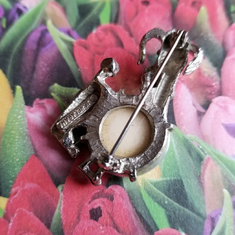 Vintage Jewelrama poodle brooch dog pin